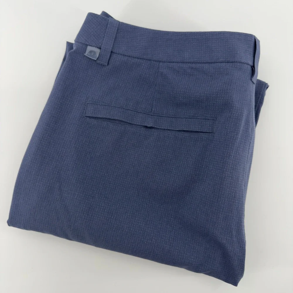 Lululemon‎ Commission Slim-Fit Pant Warpstreme Blue Mens 36